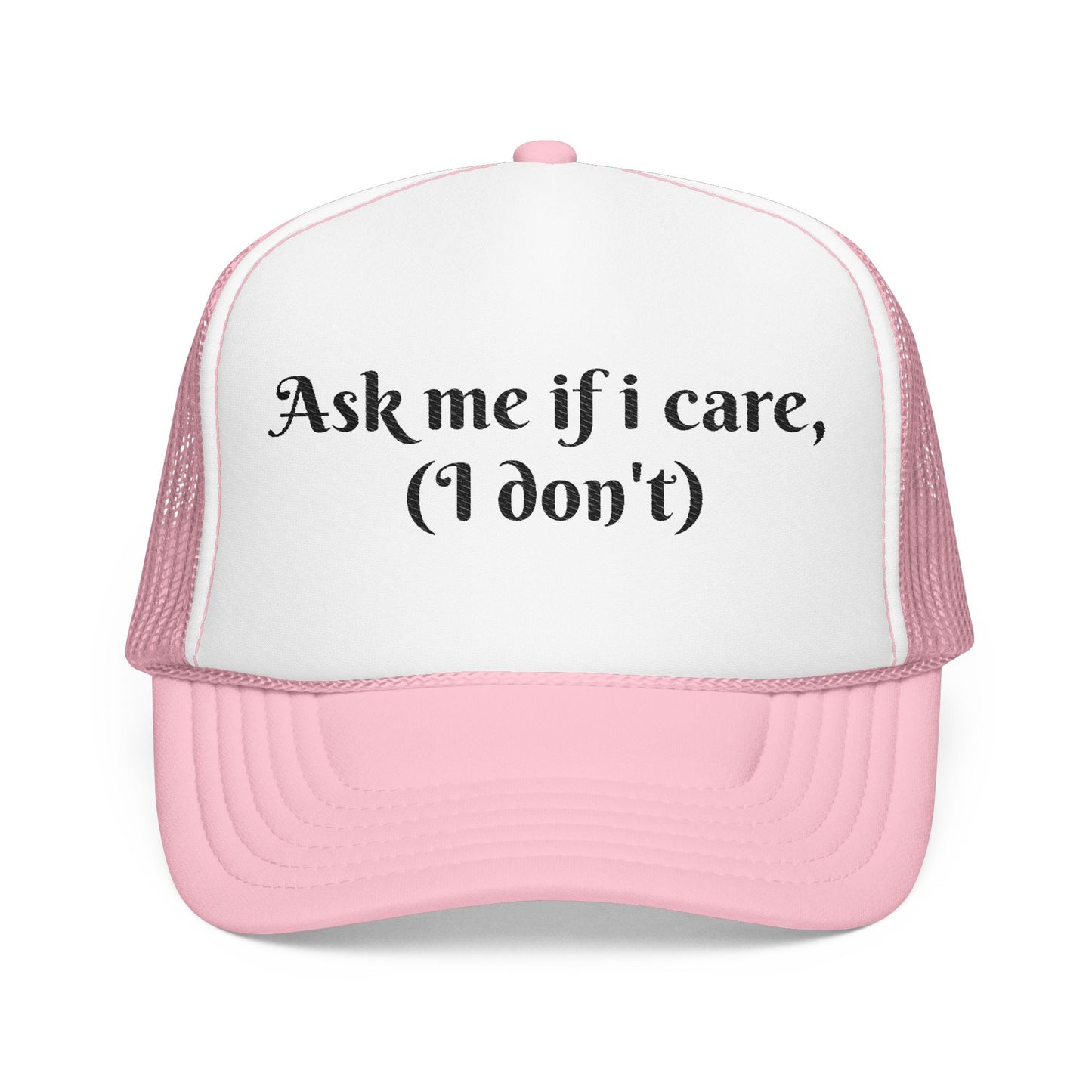Foam Trucker Hat, Funny Cap, Gift for Friends, Casual Headwear, Outdoor Accessory, Summer Style, Embroidered Humor