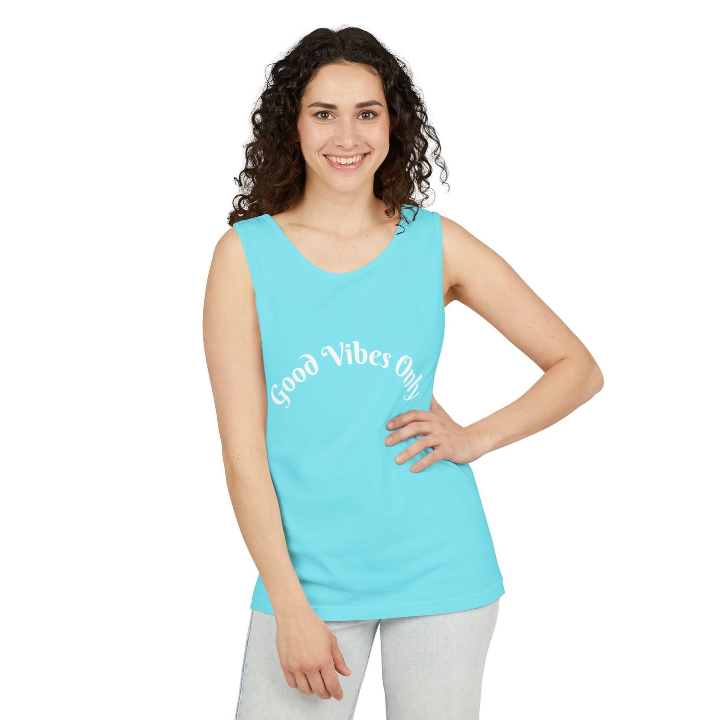 Good Vibes Only Unisex Tank Top | Summer Essential, Vacation Wear, Relaxed Style, Gift for Friends, Casual Outfit