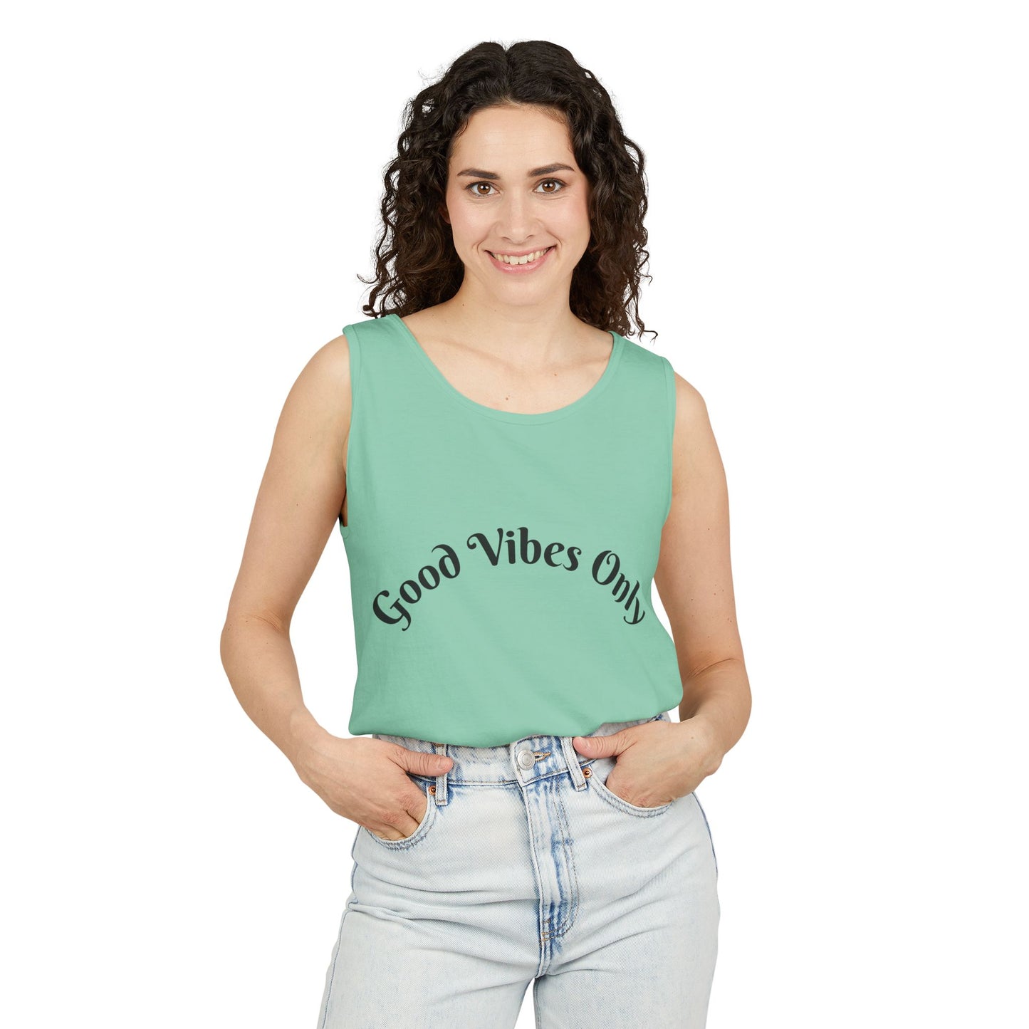 Good Vibes Only Unisex Tank Top | Summer Essential, Vacation Wear, Relaxed Style, Gift for Friends, Casual Outfit