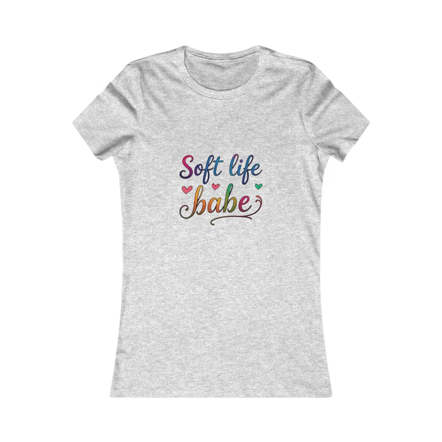 Soft Life Women's Tee, Cute Graphic T-Shirt, Casual Top for Her, Gift for Friends, Everyday Wear, Summer Essential