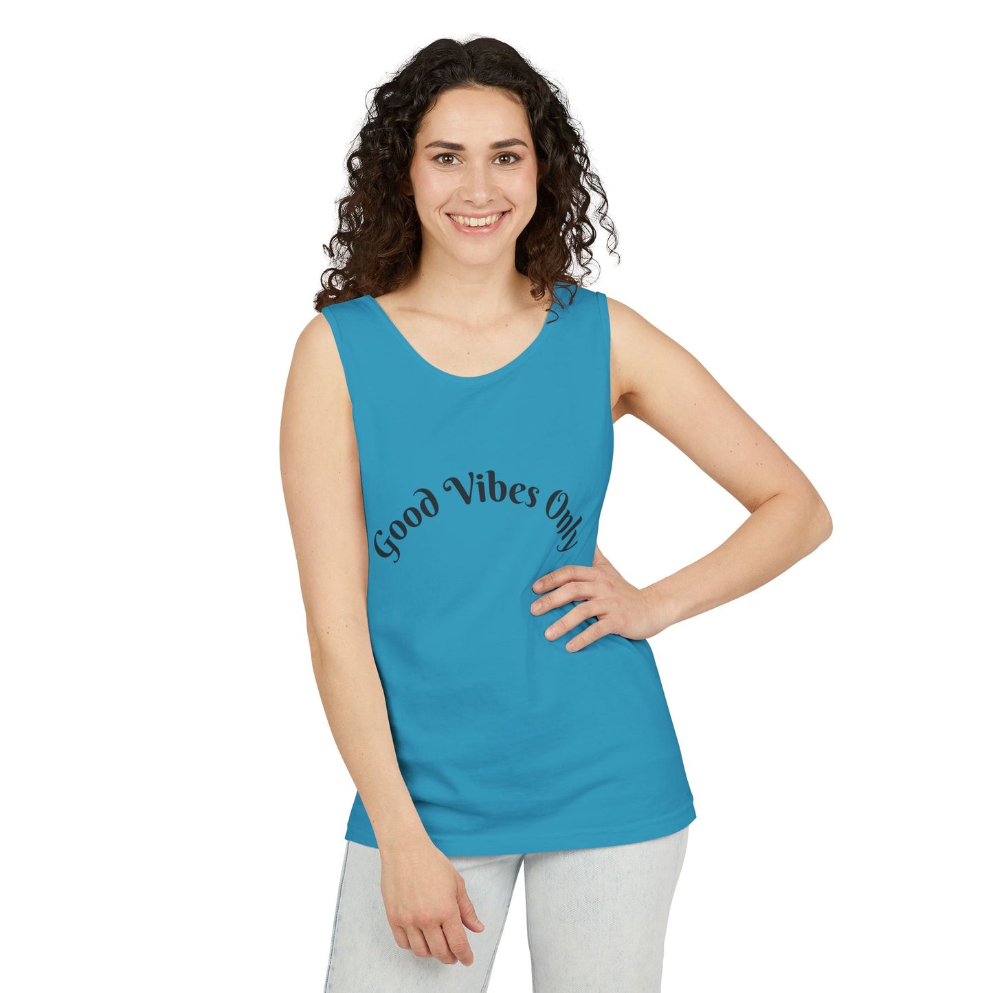 Good Vibes Only Unisex Tank Top | Summer Essential, Vacation Wear, Relaxed Style, Gift for Friends, Casual Outfit