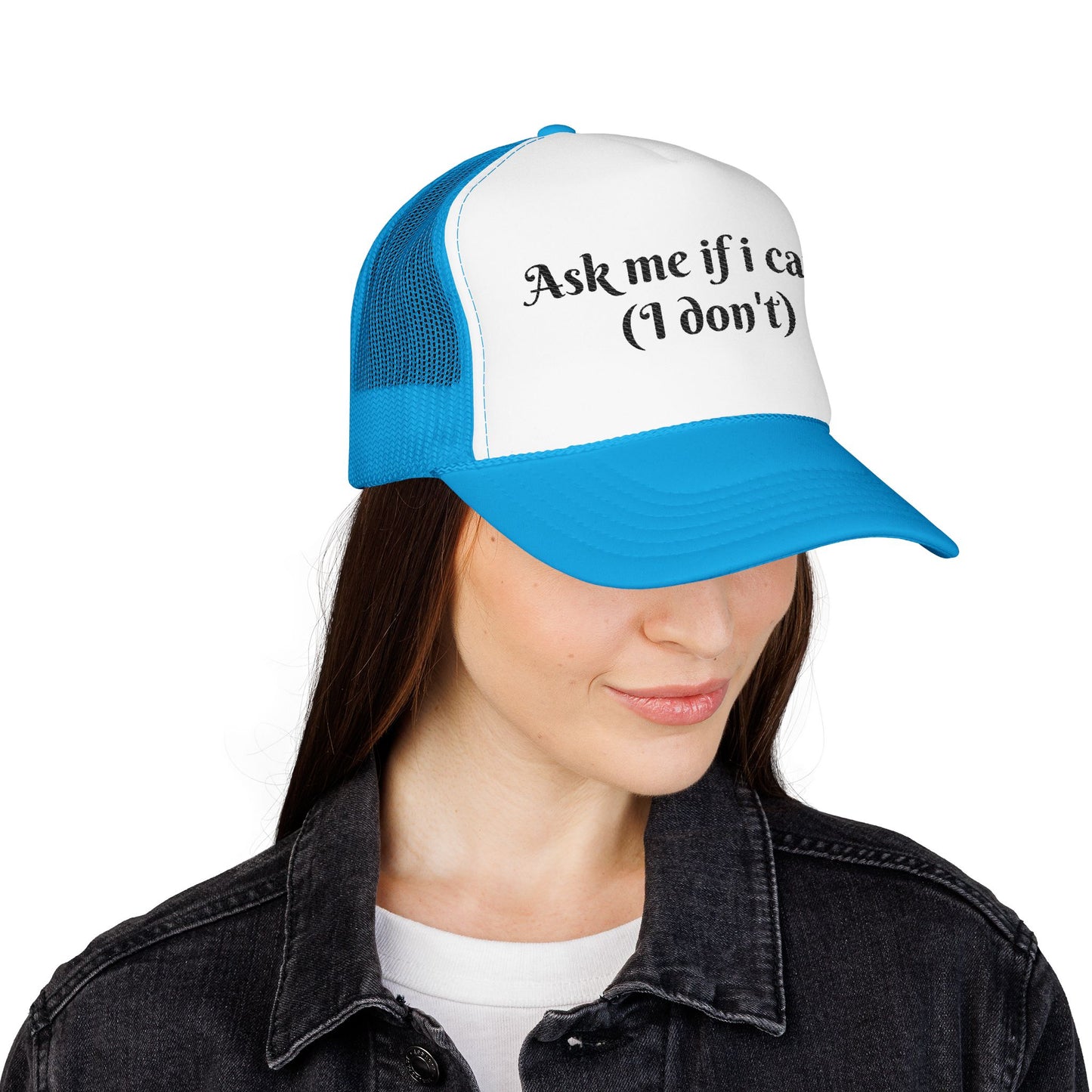 Foam Trucker Hat, Funny Cap, Gift for Friends, Casual Headwear, Outdoor Accessory, Summer Style, Embroidered Humor