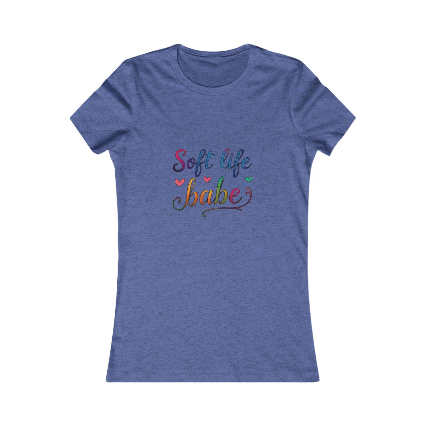 Soft Life Women's Tee, Cute Graphic T-Shirt, Casual Top for Her, Gift for Friends, Everyday Wear, Summer Essential