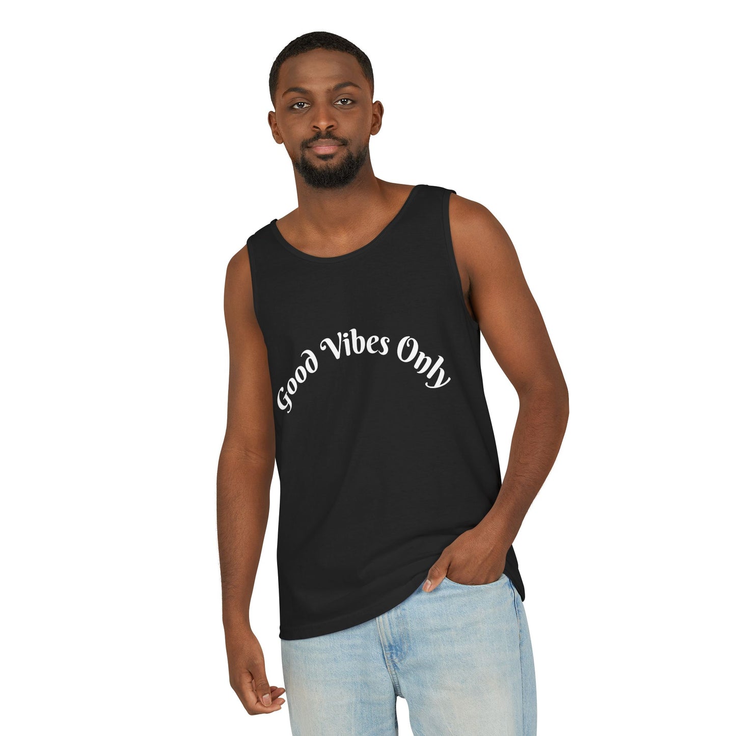 Good Vibes Only Unisex Tank Top | Summer Essential, Vacation Wear, Relaxed Style, Gift for Friends, Casual Outfit