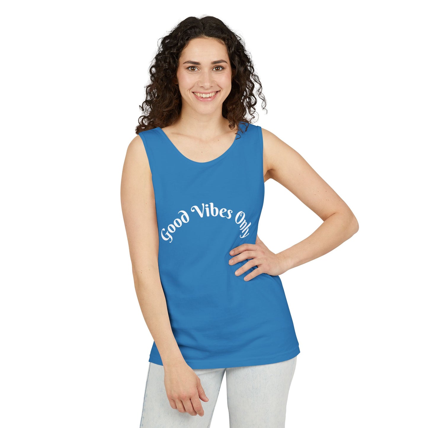 Good Vibes Only Unisex Tank Top | Summer Essential, Vacation Wear, Relaxed Style, Gift for Friends, Casual Outfit
