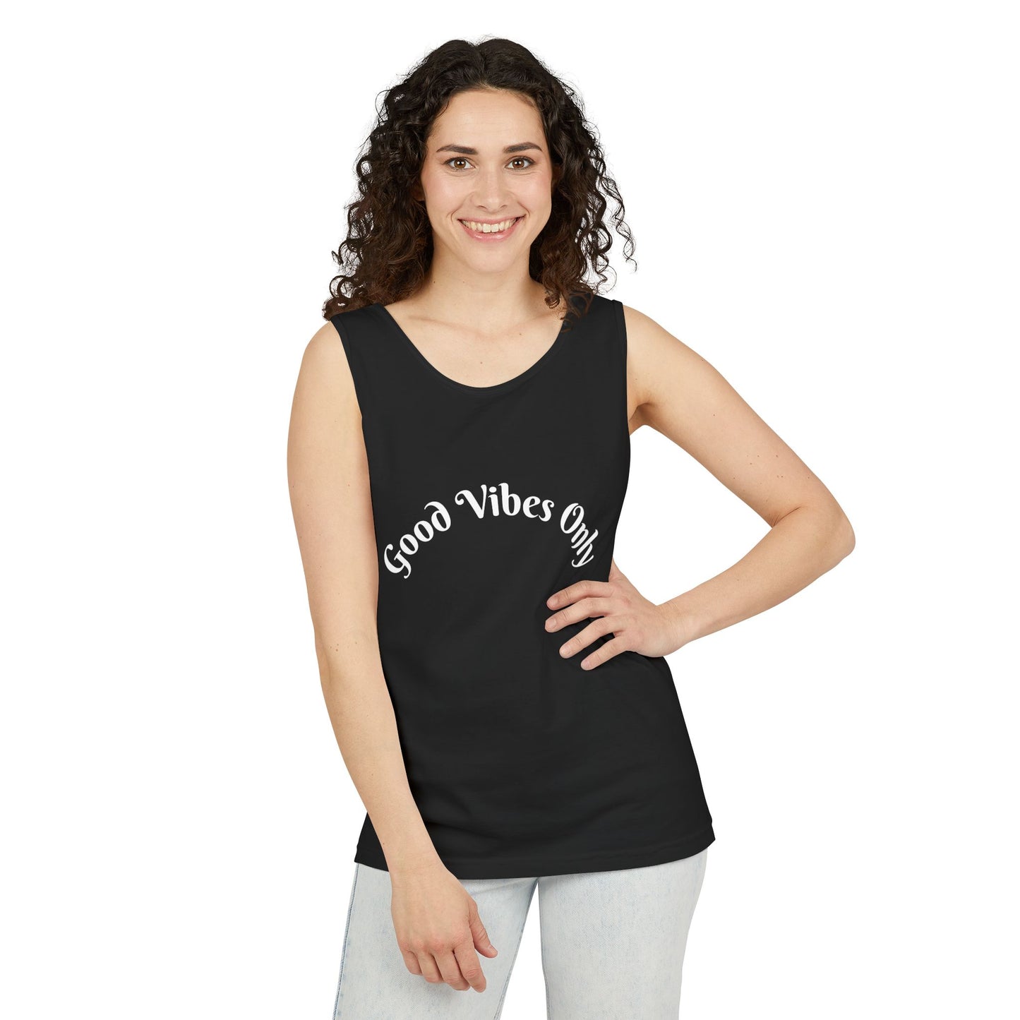 Good Vibes Only Unisex Tank Top | Summer Essential, Vacation Wear, Relaxed Style, Gift for Friends, Casual Outfit