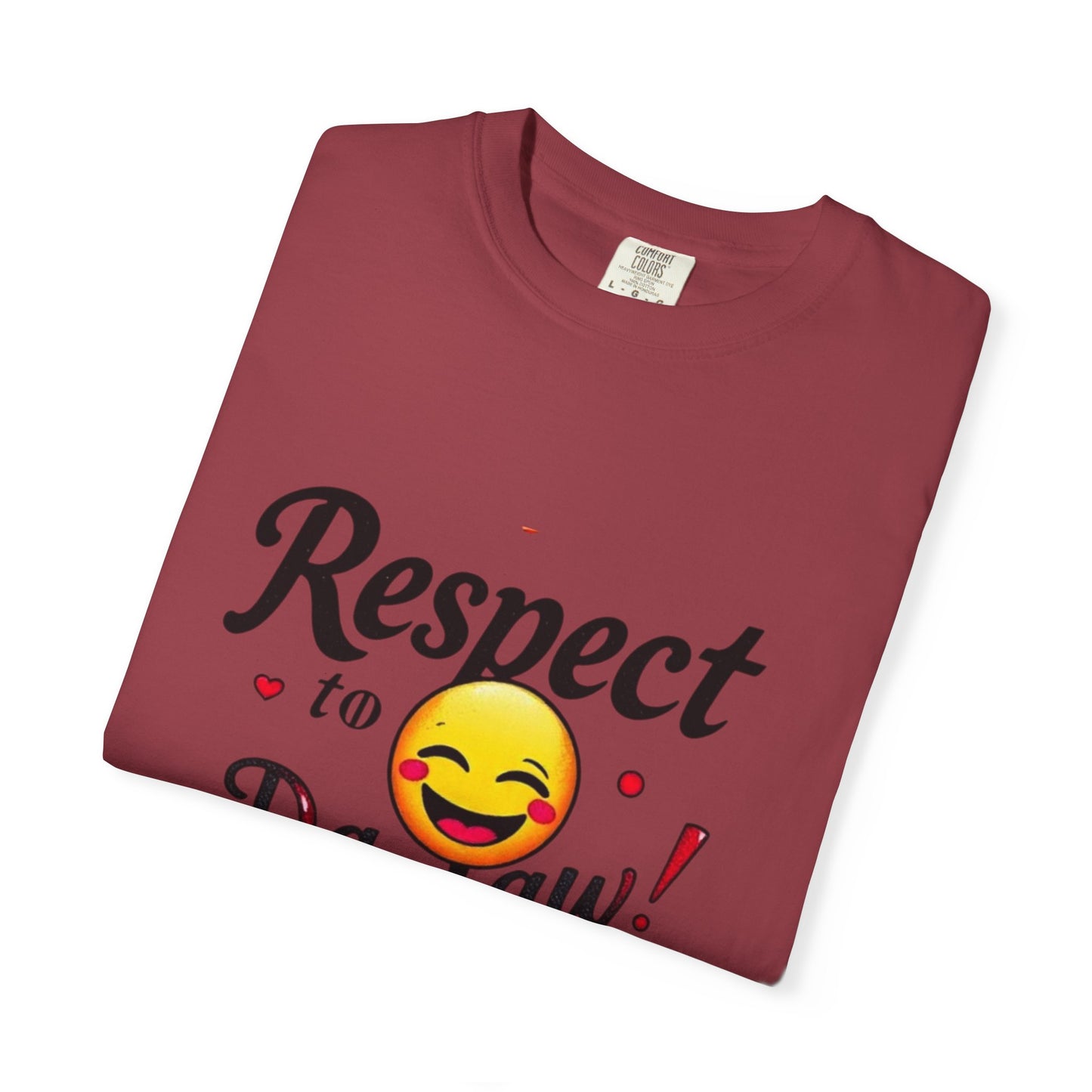 Playful Unisex T-Shirt: 'Respect to Da Law!' | Gift for Law Students, Casual Wear, Funny Tee, Statement Shirt