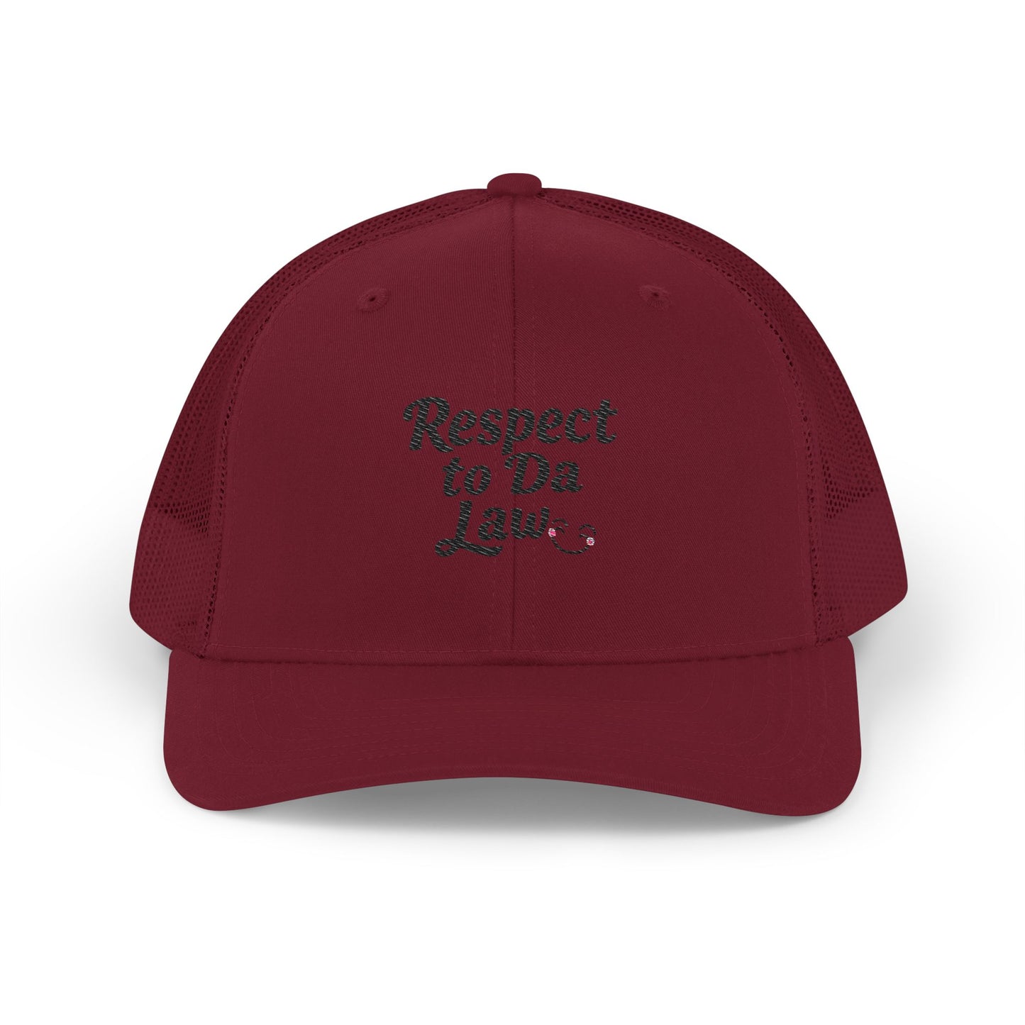 Respect to Da Law Snapback Trucker Cap | Casual Style, Gift for Law Students, Unisex Hat, Outdoor Activities, Trendy Summer Accessory