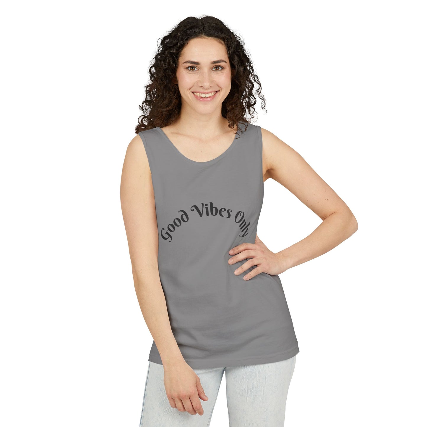 Good Vibes Only Unisex Tank Top | Summer Essential, Vacation Wear, Relaxed Style, Gift for Friends, Casual Outfit