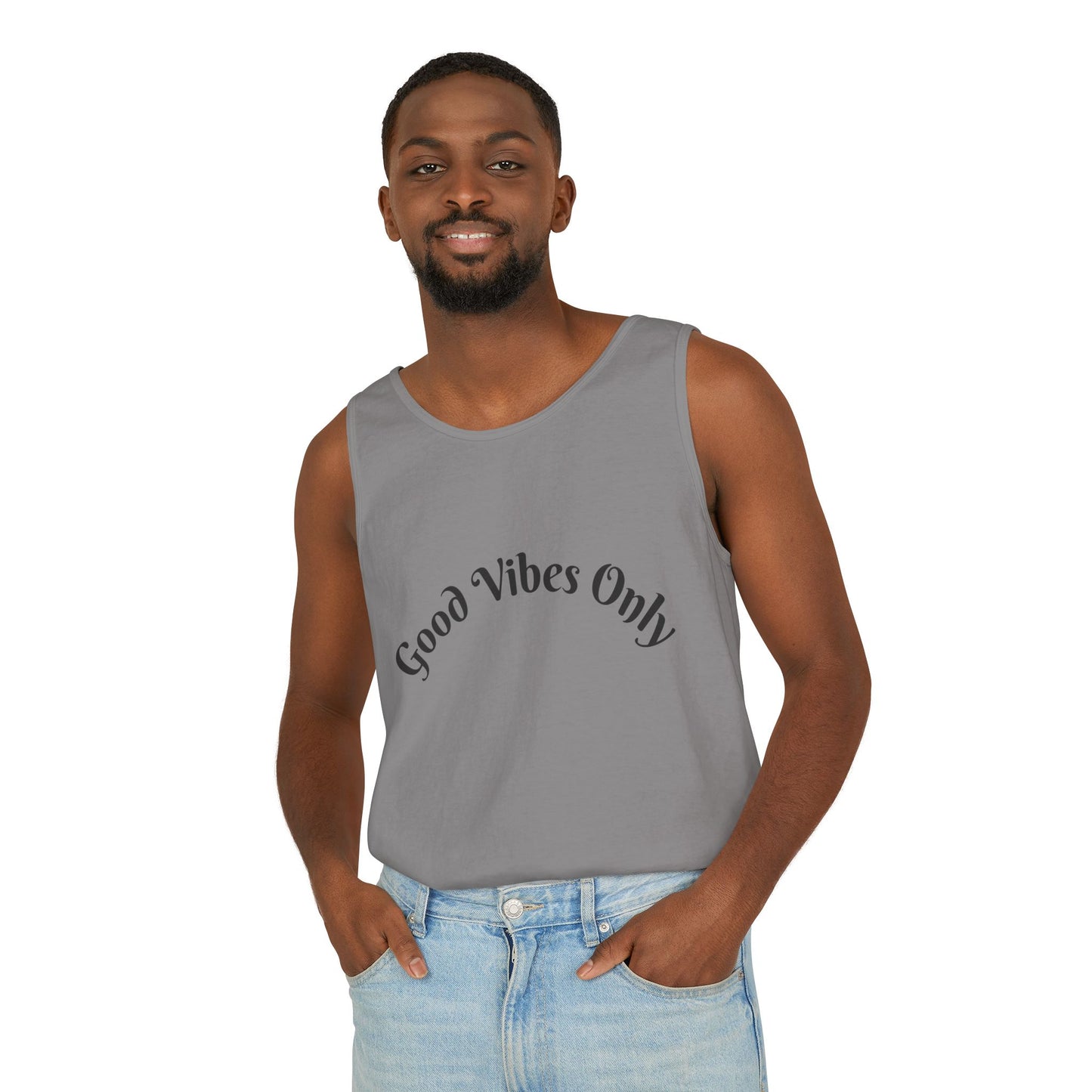 Good Vibes Only Unisex Tank Top | Summer Essential, Vacation Wear, Relaxed Style, Gift for Friends, Casual Outfit