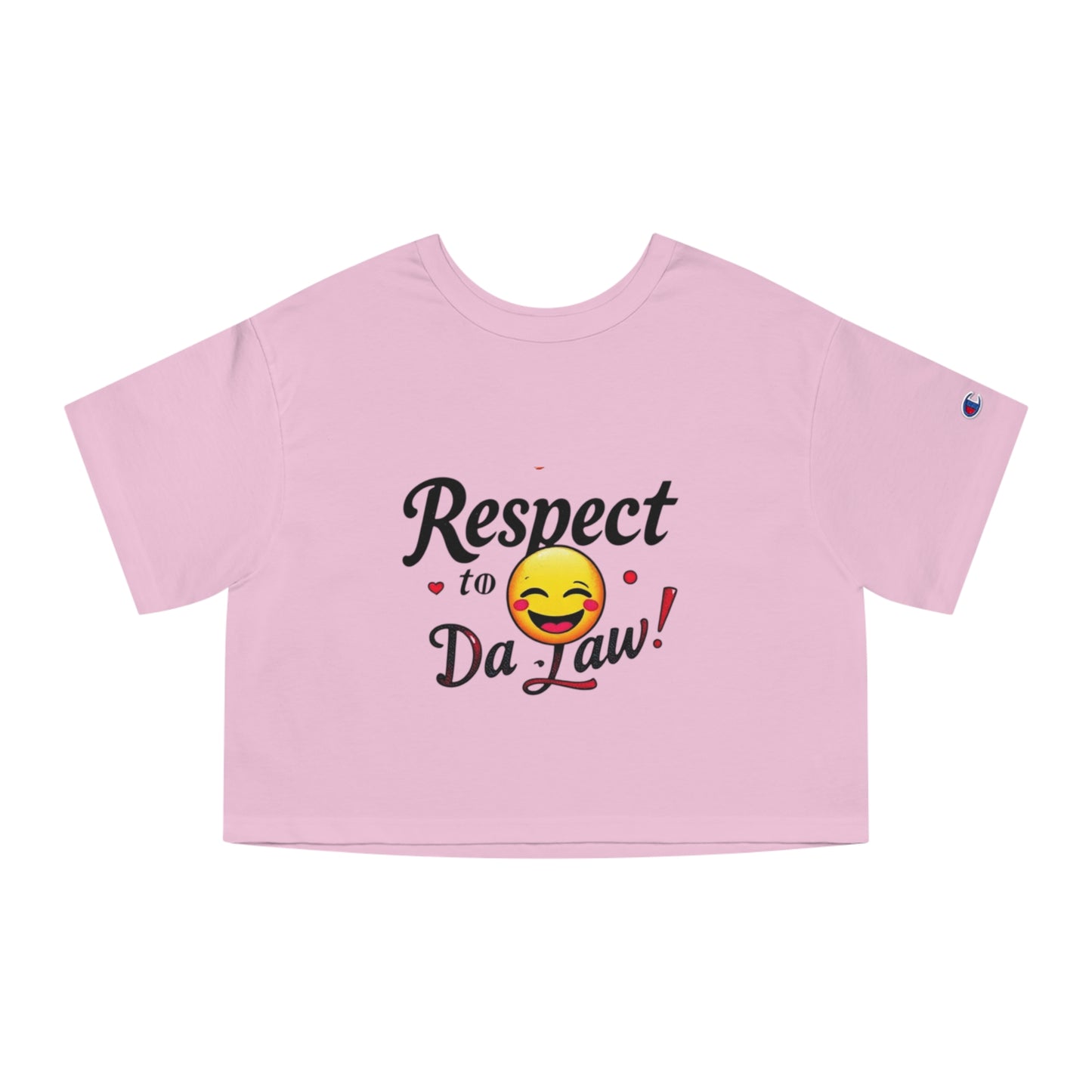 Respect to Da Law! Cropped T-Shirt, Funny Tee, Gift for Law Students, Casual Outfit, Summer Top, Unique Humor Shirt