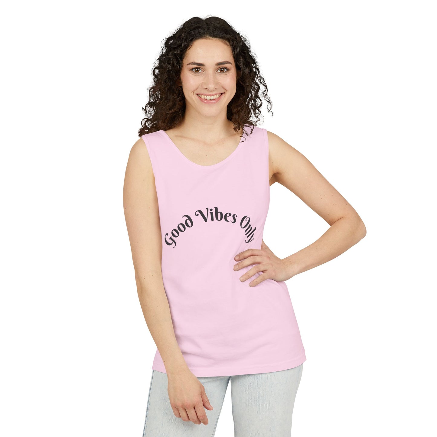 Good Vibes Only Unisex Tank Top | Summer Essential, Vacation Wear, Relaxed Style, Gift for Friends, Casual Outfit