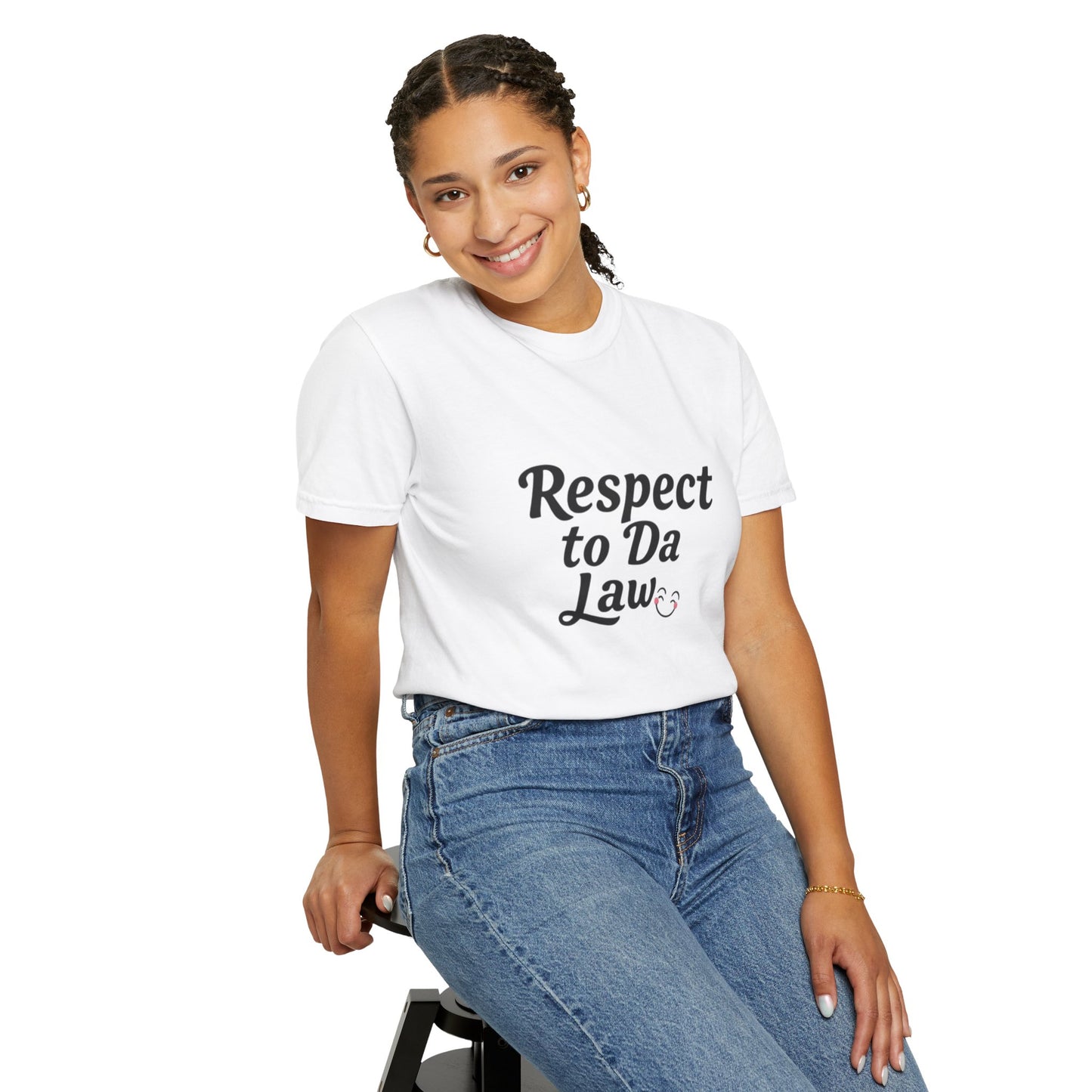 Respect to Da Law Unisex T-Shirt, Funny Gift for Law Students, Casual Wear, Unique Graphic Tee, Streetwear Style