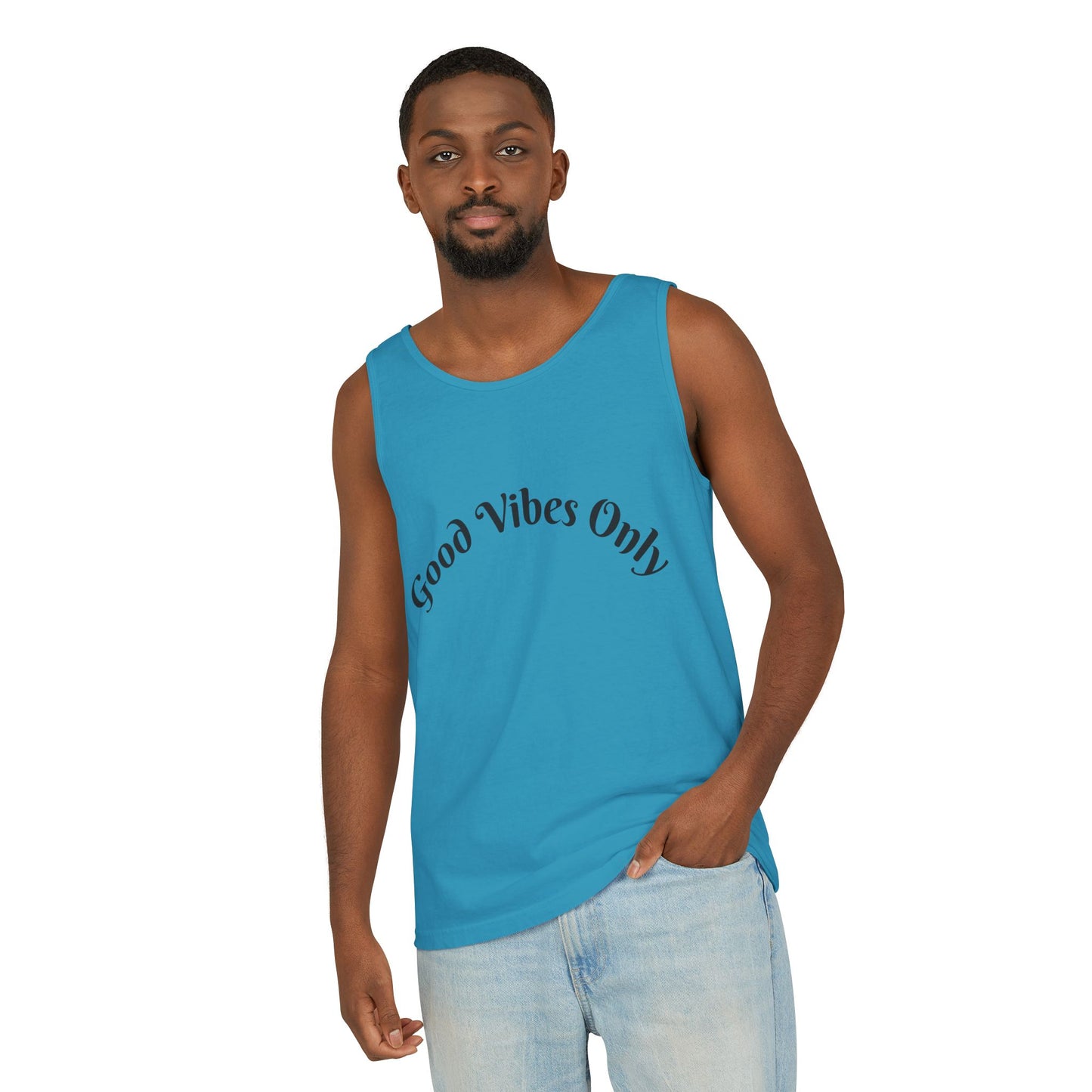 Good Vibes Only Unisex Tank Top | Summer Essential, Vacation Wear, Relaxed Style, Gift for Friends, Casual Outfit