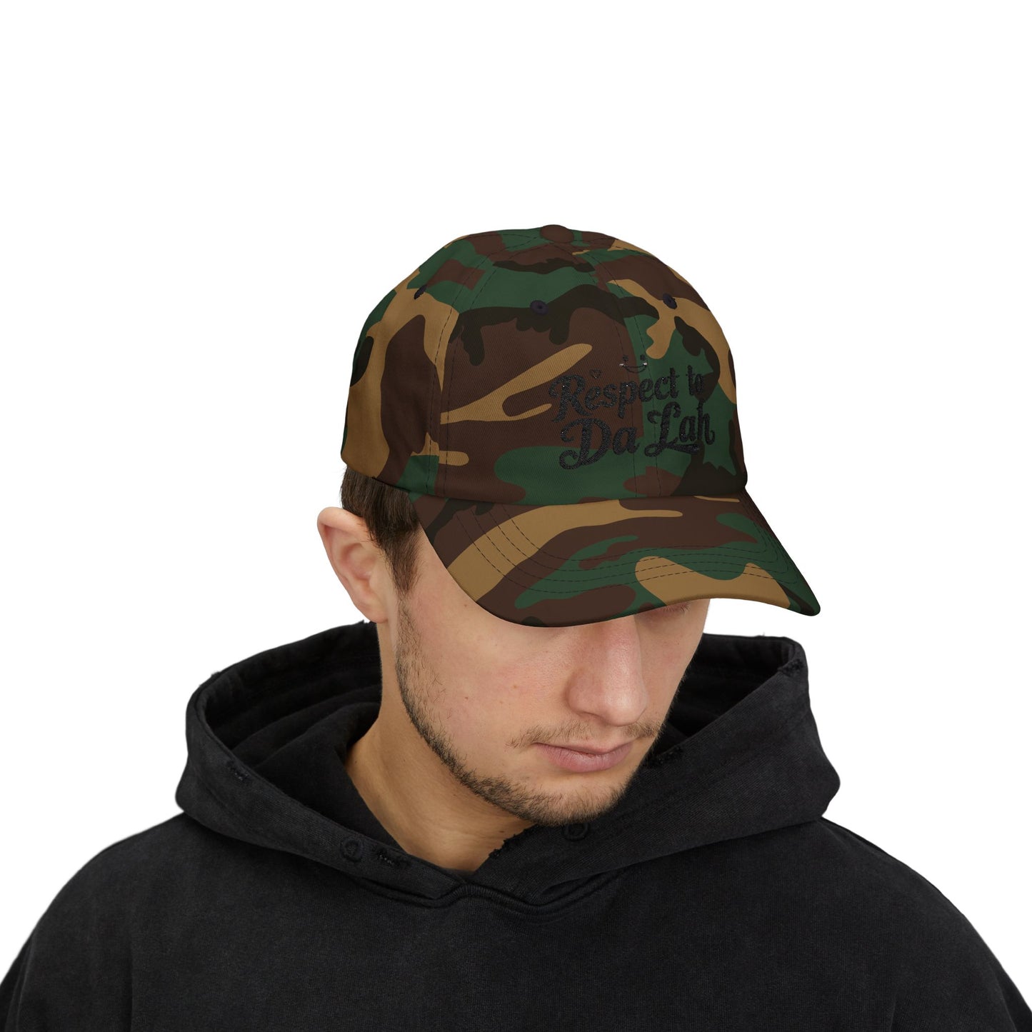 Respect to Da Lah Classic Dad Cap - Casual Adjustable Hat for Everyday Style