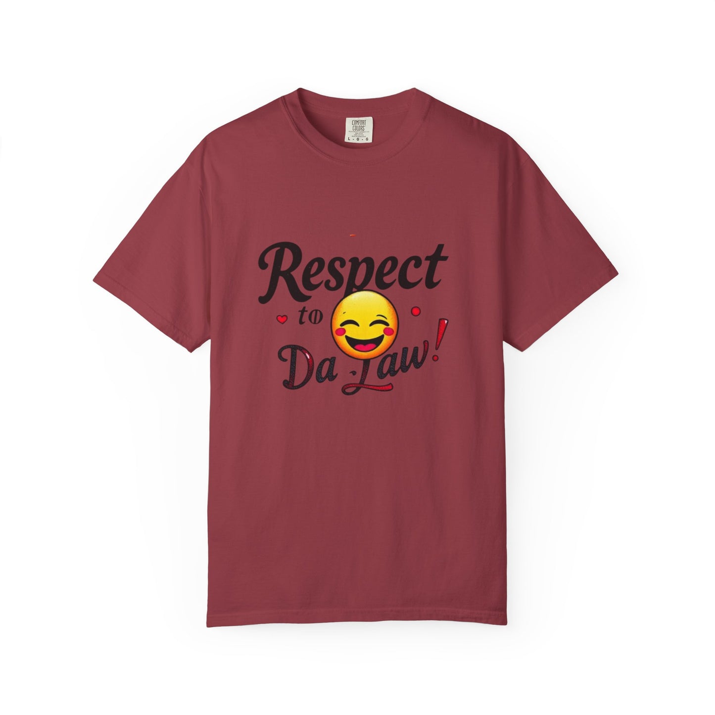 Playful Unisex T-Shirt: 'Respect to Da Law!' | Gift for Law Students, Casual Wear, Funny Tee, Statement Shirt