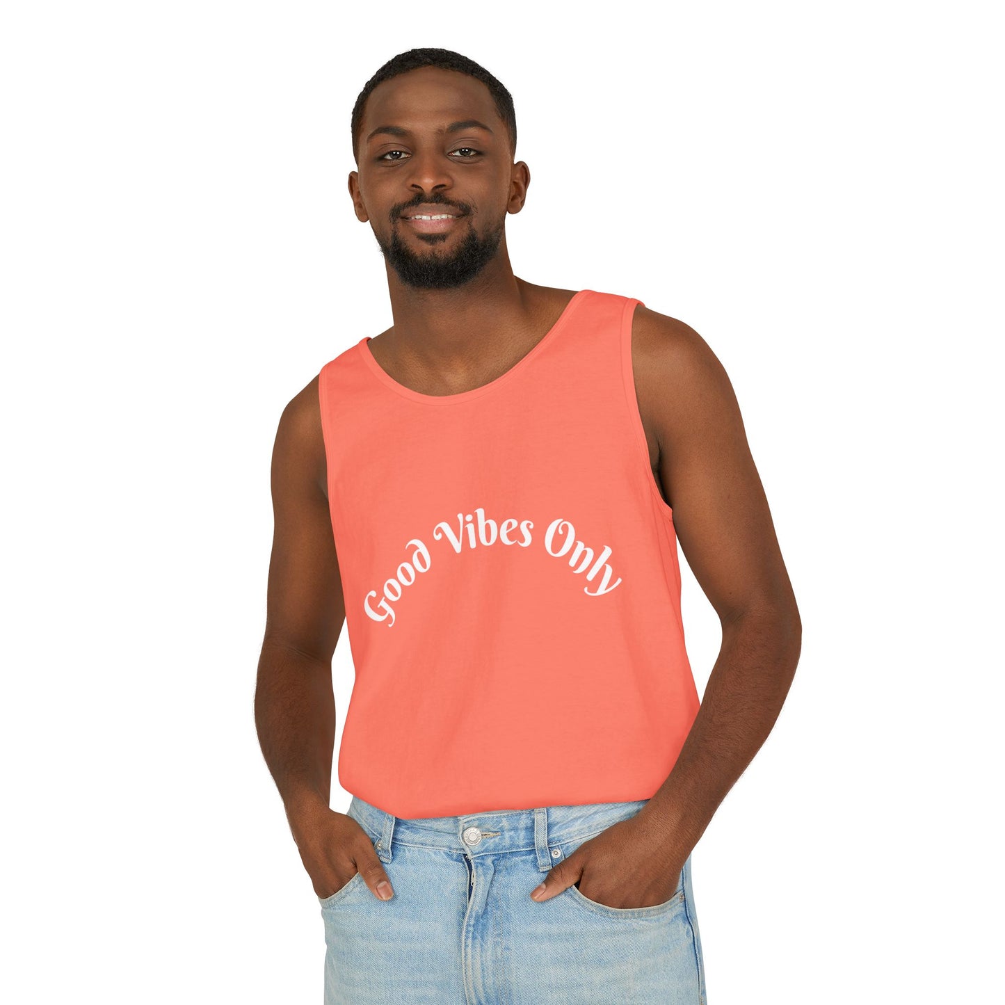 Good Vibes Only Unisex Tank Top | Summer Essential, Vacation Wear, Relaxed Style, Gift for Friends, Casual Outfit