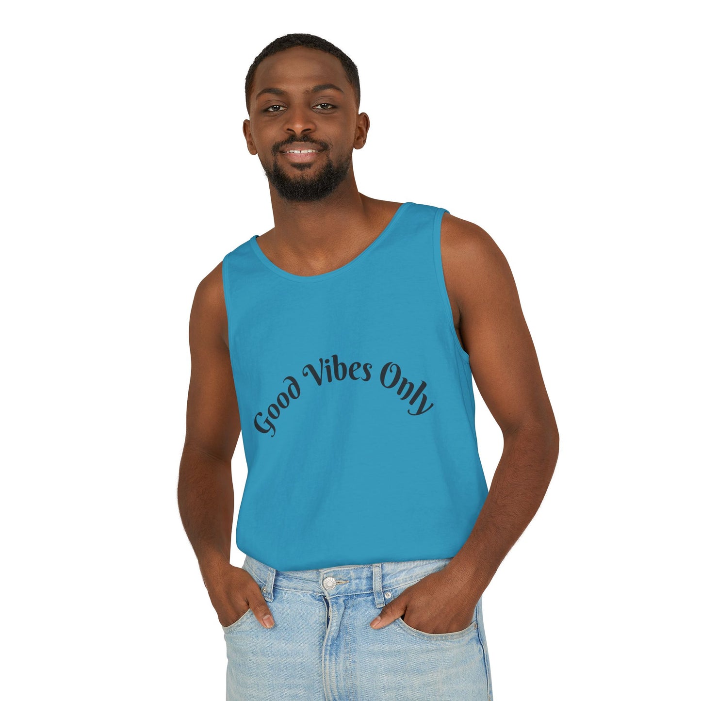 Good Vibes Only Unisex Tank Top | Summer Essential, Vacation Wear, Relaxed Style, Gift for Friends, Casual Outfit
