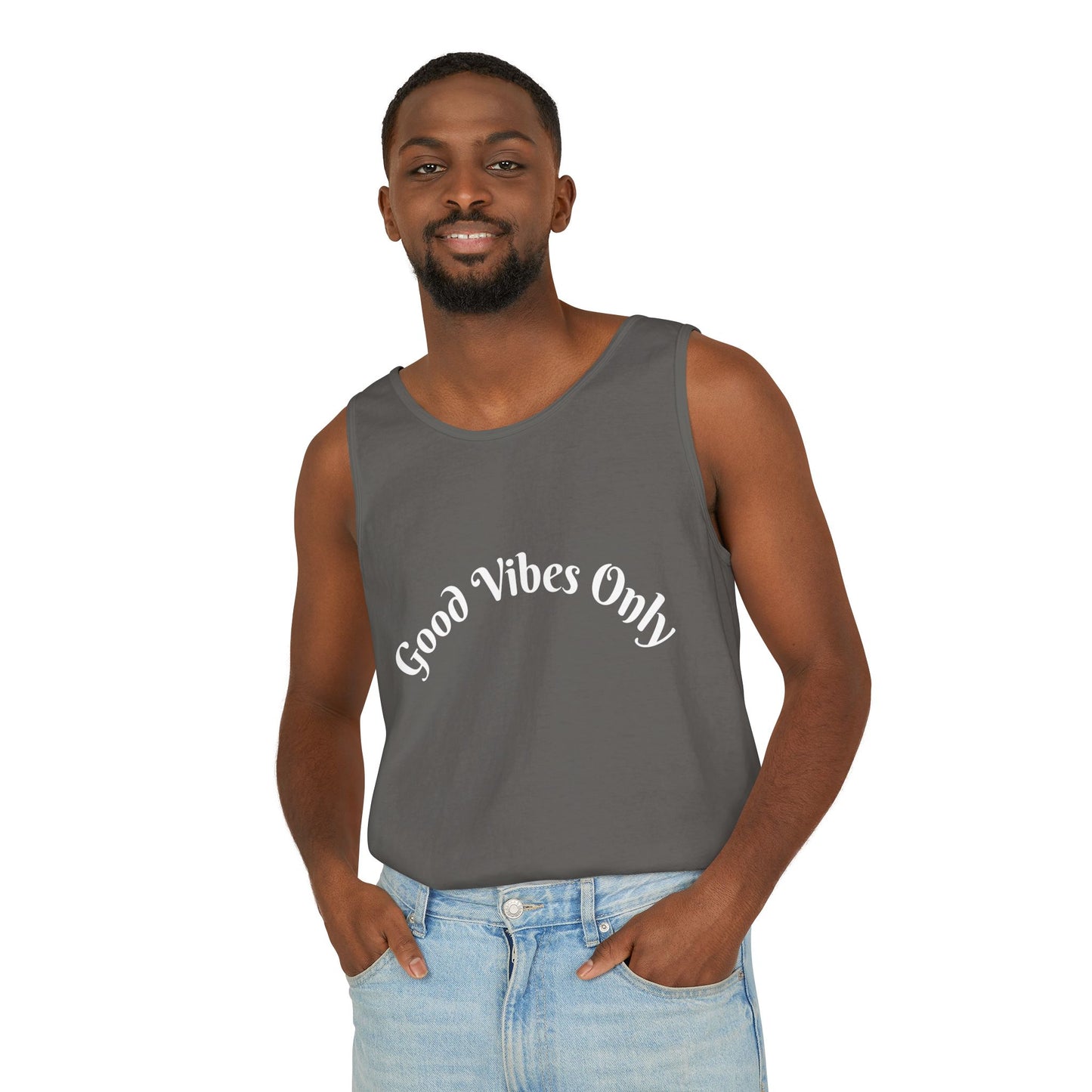 Good Vibes Only Unisex Tank Top | Summer Essential, Vacation Wear, Relaxed Style, Gift for Friends, Casual Outfit