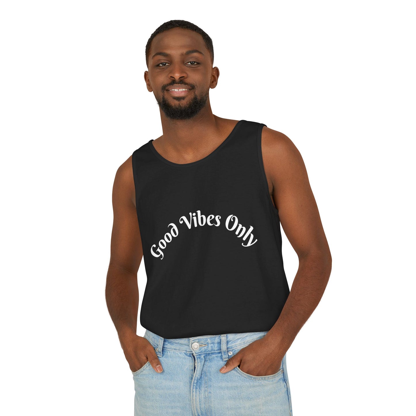 Good Vibes Only Unisex Tank Top | Summer Essential, Vacation Wear, Relaxed Style, Gift for Friends, Casual Outfit
