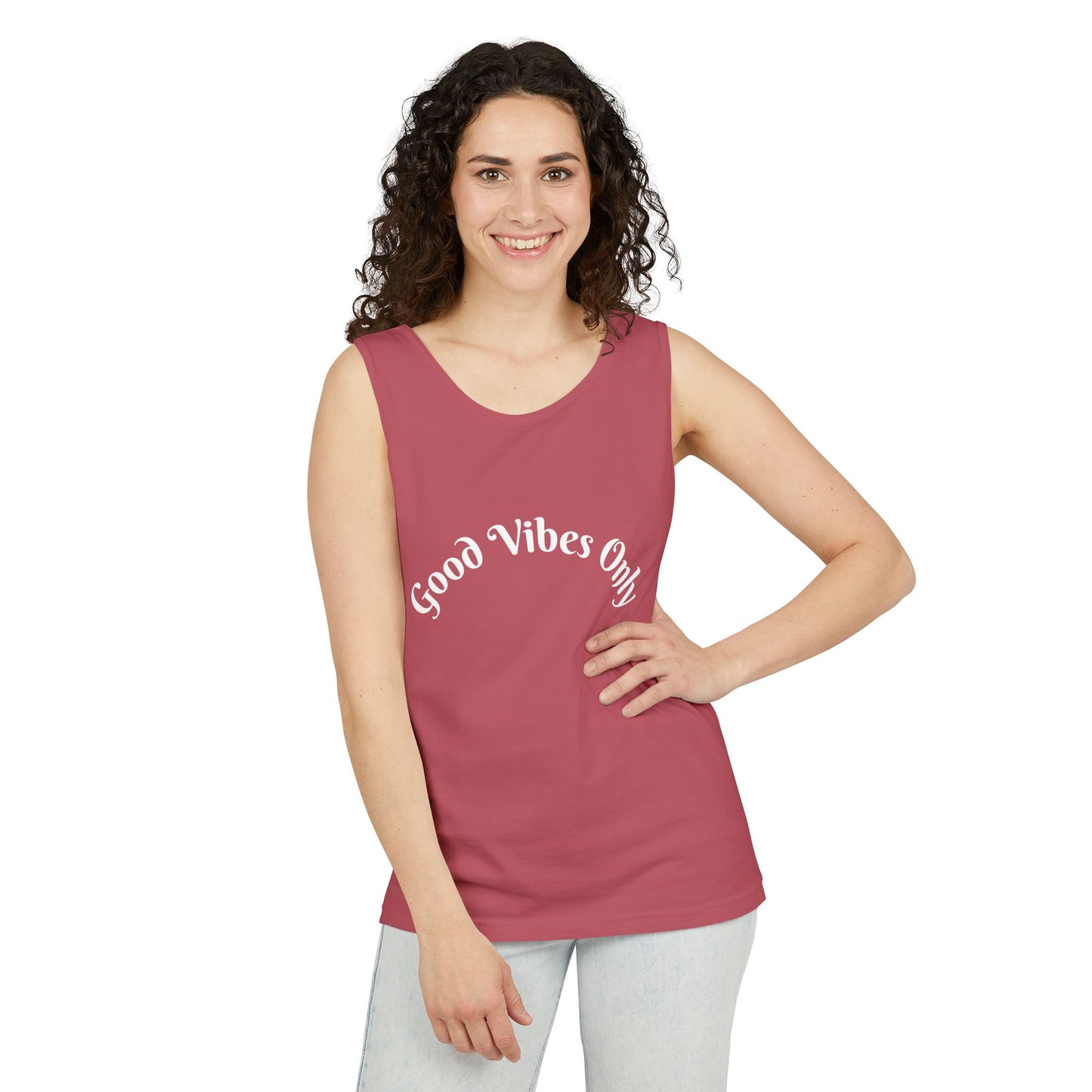 Good Vibes Only Unisex Tank Top | Summer Essential, Vacation Wear, Relaxed Style, Gift for Friends, Casual Outfit