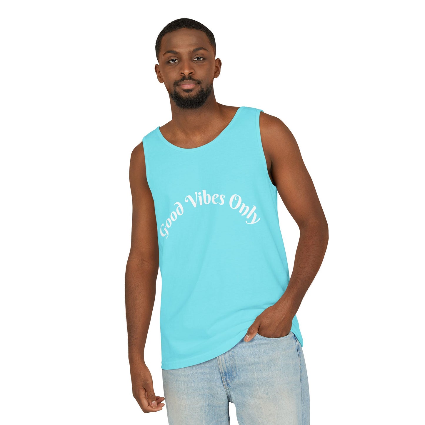 Good Vibes Only Unisex Tank Top | Summer Essential, Vacation Wear, Relaxed Style, Gift for Friends, Casual Outfit