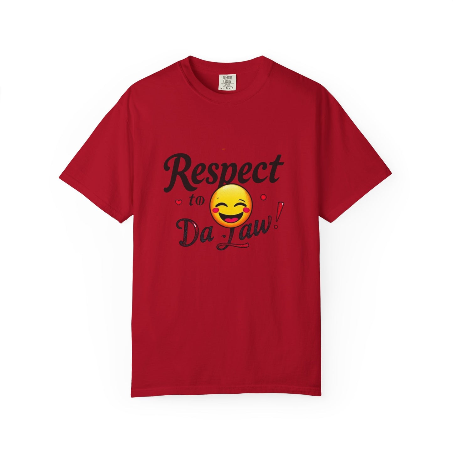 Playful Unisex T-Shirt: 'Respect to Da Law!' | Gift for Law Students, Casual Wear, Funny Tee, Statement Shirt
