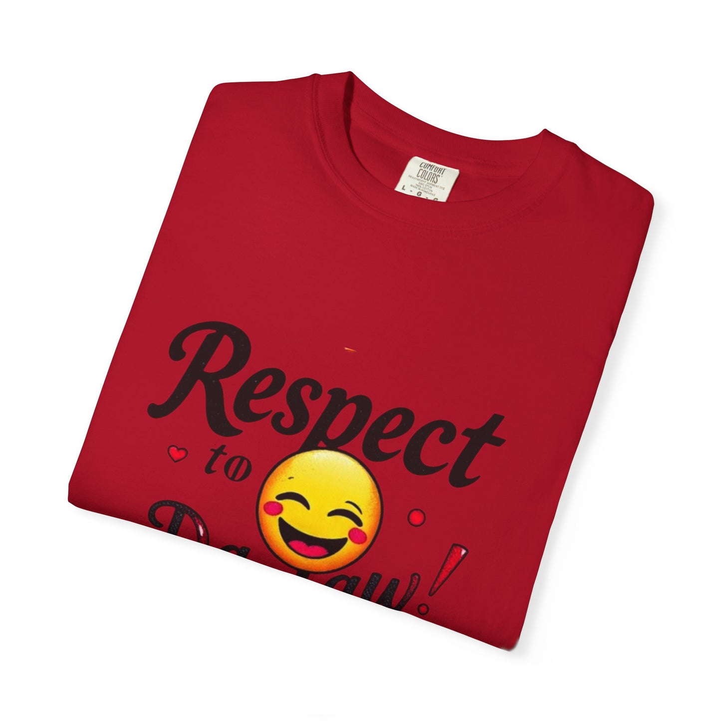 Playful Unisex T-Shirt: 'Respect to Da Law!' | Gift for Law Students, Casual Wear, Funny Tee, Statement Shirt