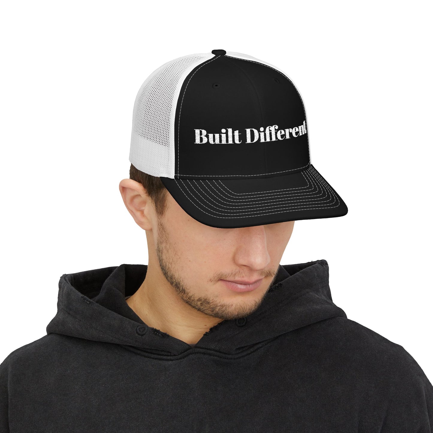 Built Different Snapback Trucker Cap | Adjustable Hat for Outdoor Enthusiasts, Fashion Statement for Casual Outings, Gift for Dads, [...]