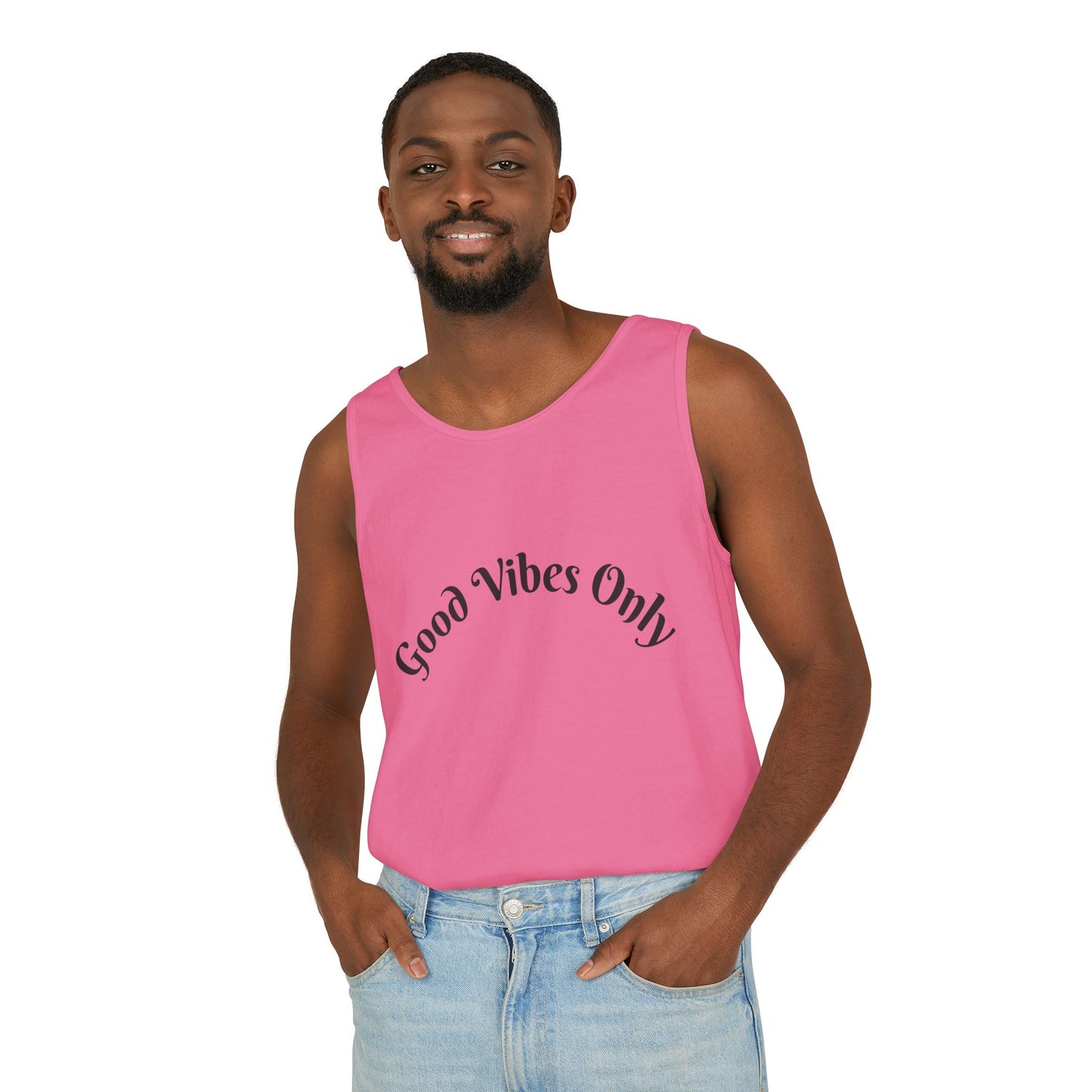 Good Vibes Only Unisex Tank Top | Summer Essential, Vacation Wear, Relaxed Style, Gift for Friends, Casual Outfit